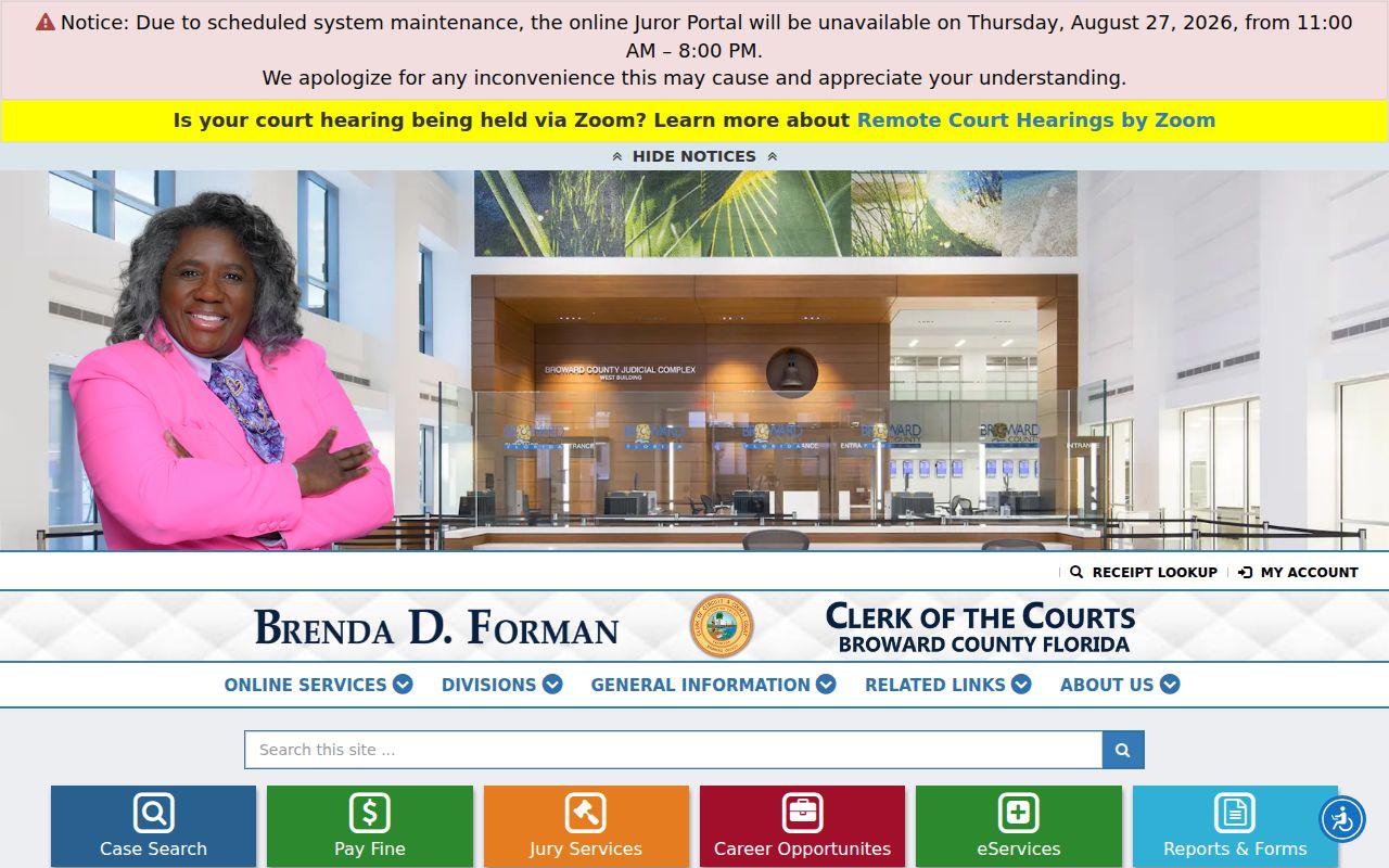 Broward Clerk official records source for Tamarac neighbors research